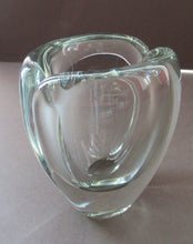 Load image into Gallery viewer, Kaj Franck Usva Glass Vase Made in Finland Dated 1959 Vintage 1950s Glass
