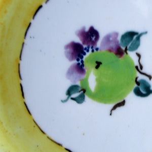 1930s Scottish Art Pottery Hand Painted Plate Bough or Mak Merry