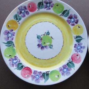 1930s Scottish Art Pottery Hand Painted Plate Bough or Mak Merry