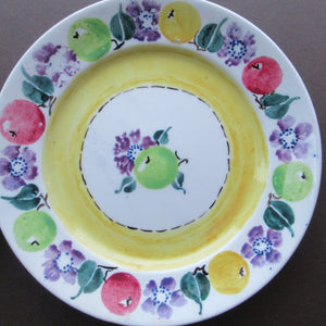 1930s Scottish Art Pottery Hand Painted Plate Bough or Mak Merry