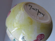 Load image into Gallery viewer, Antique Scottish Pottery. 1920s MakMerry Mak Merry Jam Pot. Cherry Pattern
