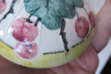 Load image into Gallery viewer, Antique Scottish Pottery. 1920s MakMerry Mak Merry Jam Pot. Cherry Pattern
