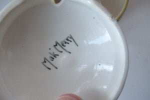 Antique Scottish Pottery. 1920s MakMerry Mak Merry Jam Pot. Cherry Pattern