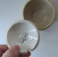 Load image into Gallery viewer, Antique Scottish Pottery. 1920s MakMerry Mak Merry Jam Pot. Cherry Pattern
