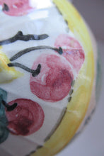 Load image into Gallery viewer, Antique Scottish Pottery. 1920s MakMerry Mak Merry Jam Pot. Cherry Pattern
