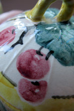 Load image into Gallery viewer, Antique Scottish Pottery. 1920s MakMerry Mak Merry Jam Pot. Cherry Pattern
