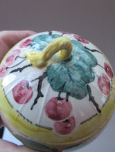 Load image into Gallery viewer, Antique Scottish Pottery. 1920s MakMerry Mak Merry Jam Pot. Cherry Pattern
