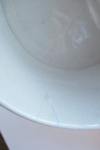 1920s Mak Merry Scottish Art Pottery Lidded Dish or Powder Bowl Blue with White Prunus