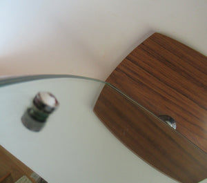 G-Plan Style Teak Veneer Tabletop Desktop Mirror Rotating 1960s
