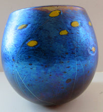 Load image into Gallery viewer, 1981 Siddy Langley 1981 British Studio Glass Iridescent Bowl 
