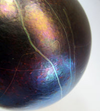 Load image into Gallery viewer, 1981 Siddy Langley 1981 British Studio Glass Iridescent Bowl 

