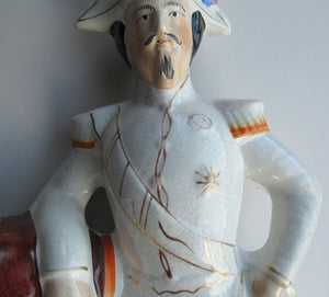 1850s Crimean Staffordshire Figurine Emperor Louis Napoleon III