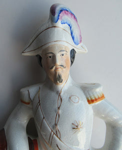 1850s Crimean Staffordshire Figurine Emperor Louis Napoleon III