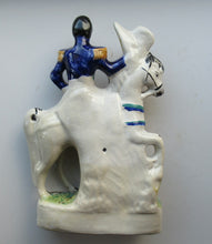 Load image into Gallery viewer, Antique Staffordshire Flatback Figurine. The Duke of Cambridge on Horseback
