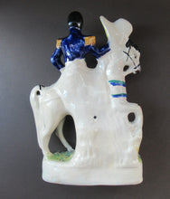Load image into Gallery viewer, Antique Staffordshire Flatback Figurine. The Duke of Cambridge on Horseback
