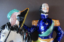 Load image into Gallery viewer, Antique Staffordshire Flatback Figurine. The Duke of Cambridge on Horseback

