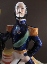 Load image into Gallery viewer, Antique Staffordshire Flatback Figurine. The Duke of Cambridge on Horseback
