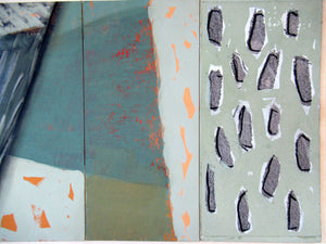 1980s Abstract Painting Paul Burgess Camberwell of School of Art Dated 1984