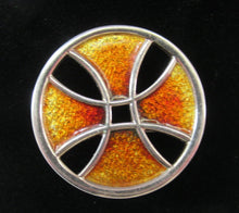 Load image into Gallery viewer, Vintage Scottish 925 Silver Enamel Brooch by Norman Grant
