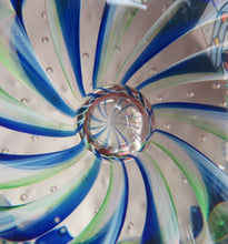 Load image into Gallery viewer, 1990s Scottish Magnum Size Paperweight. Harlequin SELKIRK GLASS
