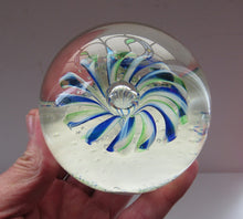 Load image into Gallery viewer, 1990s Scottish Magnum Size Paperweight. Harlequin SELKIRK GLASS
