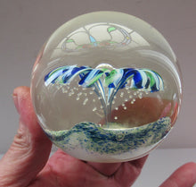 Load image into Gallery viewer, 1990s Scottish Magnum Size Paperweight. Harlequin SELKIRK GLASS
