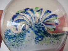 Load image into Gallery viewer, 1990s Scottish Magnum Size Paperweight. Harlequin SELKIRK GLASS
