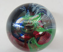 Load image into Gallery viewer, 1990s Scottish Selkirk Glass Paperweight Original Sticker
