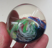 Load image into Gallery viewer, 1990s Scottish Selkirk Glass Paperweight Original Sticker
