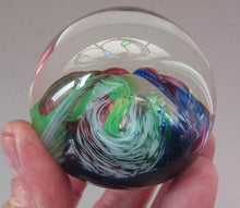 Load image into Gallery viewer, 1990s Scottish Selkirk Glass Paperweight Original Sticker
