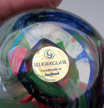 Load image into Gallery viewer, 1990s Scottish Selkirk Glass Paperweight Original Sticker
