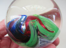 Load image into Gallery viewer, 1990s Scottish Selkirk Glass Paperweight Original Sticker
