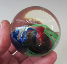 Load image into Gallery viewer, 1990s Scottish Selkirk Glass Paperweight Original Sticker
