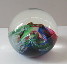 Load image into Gallery viewer, 1990s Scottish Selkirk Glass Paperweight Original Sticker
