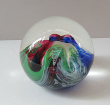 Load image into Gallery viewer, 1990s Scottish Selkirk Glass Paperweight Original Sticker
