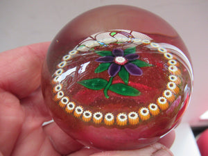 1980s Early Selkirk Glass Scottish Lampwork Paperweight Peter Holmes