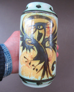 1960s Celtic Pottery Cornwall Newlyn Phoenix Vase