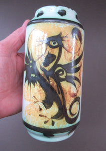 1960s Celtic Pottery Cornwall Newlyn Phoenix Vase