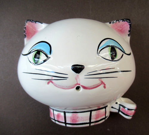 1950s Holt Howard Cat Wall Plaque String Holder