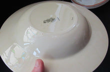 Load image into Gallery viewer, Art Deco 1930s Royal Doulton Orange Red Tango Pattern Soup Bowls or Dishes
