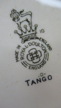 Load image into Gallery viewer, 1930s Art Deco Orange Red Royal Doulton Tango Cermamic Side Plates

