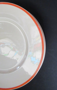 Royal Doulton 1930s Orange Tango Dessert Plates 9 1/2 inches
