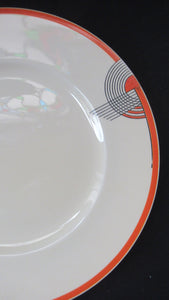 Royal Doulton 1930s Orange Tango Dessert Plates 9 1/2 inches