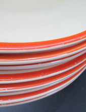 Load image into Gallery viewer, Royal Doulton 1930s Orange Tango Dessert Plates 9 1/2 inches
