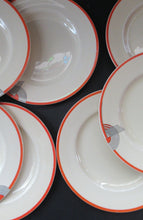 Load image into Gallery viewer, Royal Doulton 1930s Orange Tango Dessert Plates 9 1/2 inches
