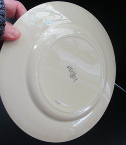 Royal Doulton 1930s Orange Tango Dessert Plates 9 1/2 inches