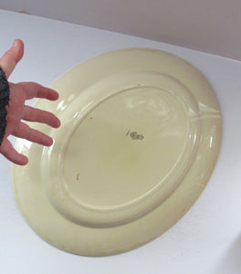 Massive Royal Doulton Orange Tango 1930s Art Deco Serving Platter