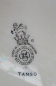 Massive Royal Doulton Orange Tango 1930s Art Deco Serving Platter