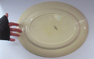 Massive Royal Doulton Orange Tango 1930s Art Deco Serving Platter