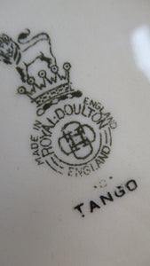 Large Royal Doulton Orange Tango 1930s Art Deco Serving Platter